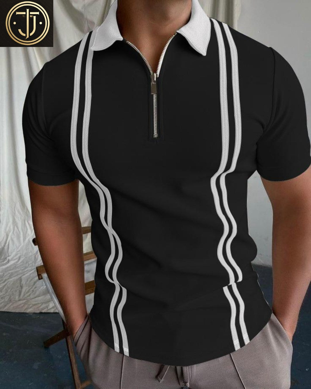 Color Zip Polo