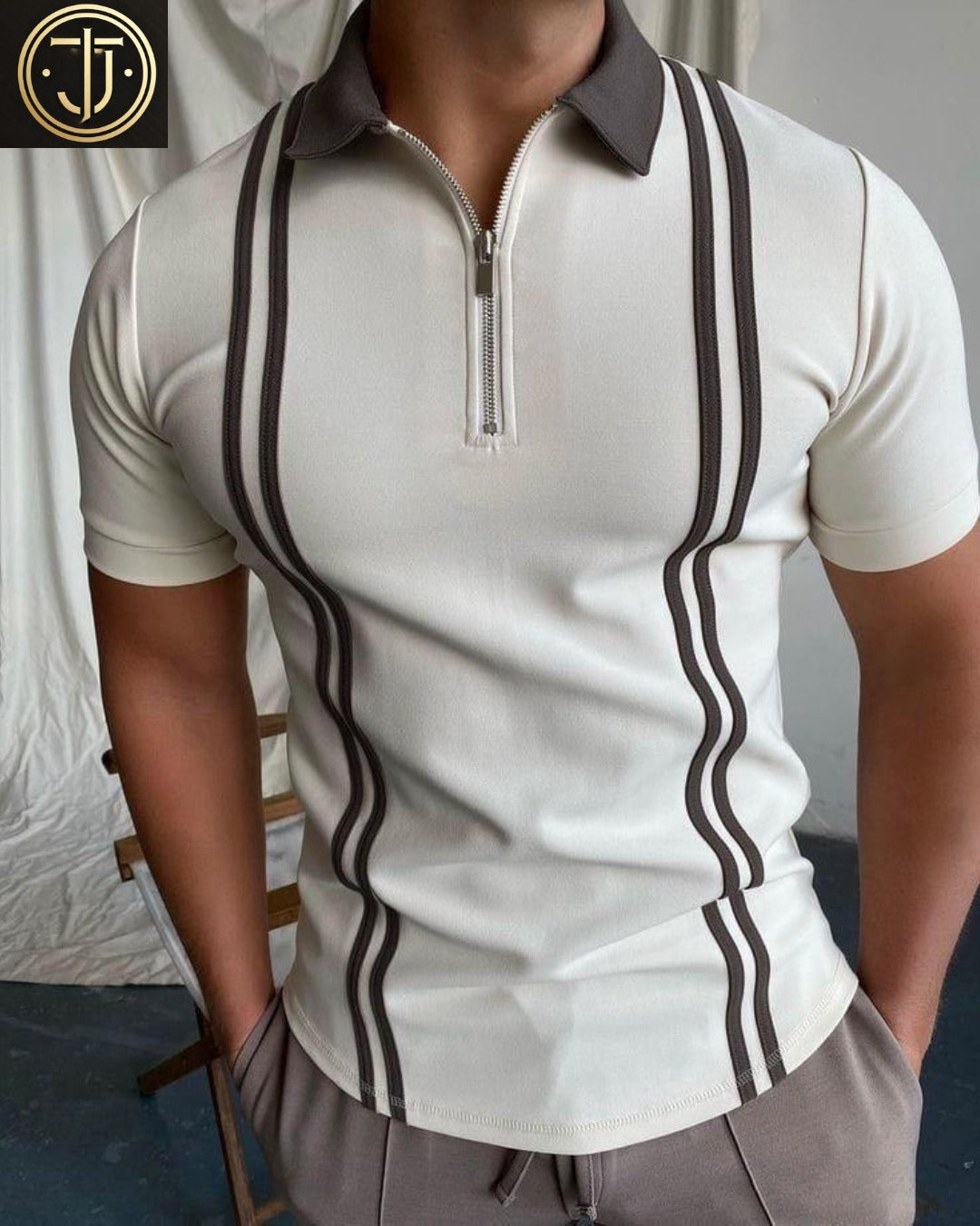 Color Zip Polo