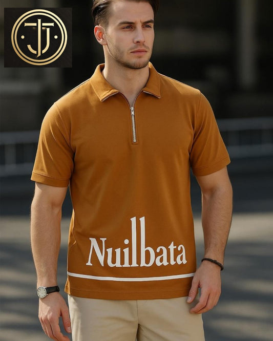 Zipped Polo Nuilbata Printed